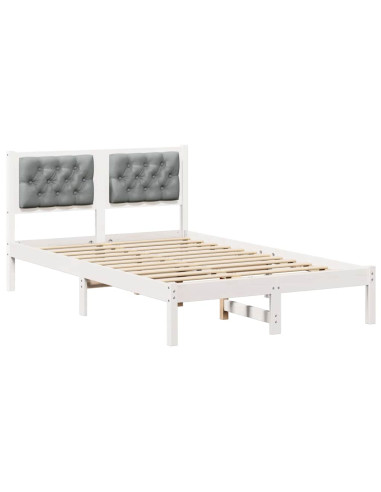 Struttura del letto Grigio chiaro 120 x 200 cm Tessuto