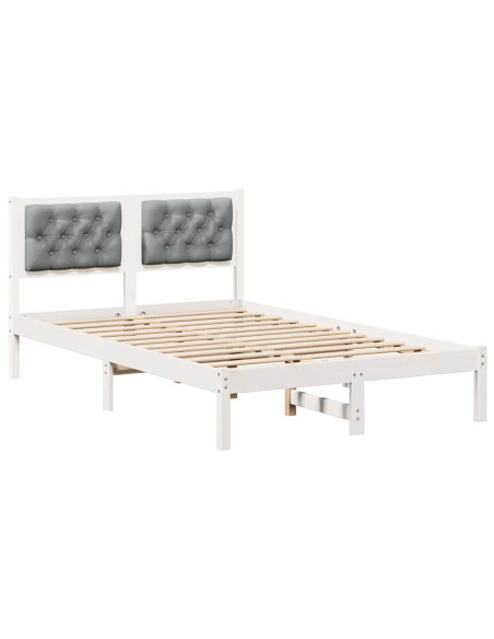 Struttura del letto Grigio chiaro 135 x 190 cm Tessuto