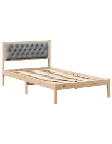 Struttura del letto Grigio chiaro 100 x 200 cm Tessuto