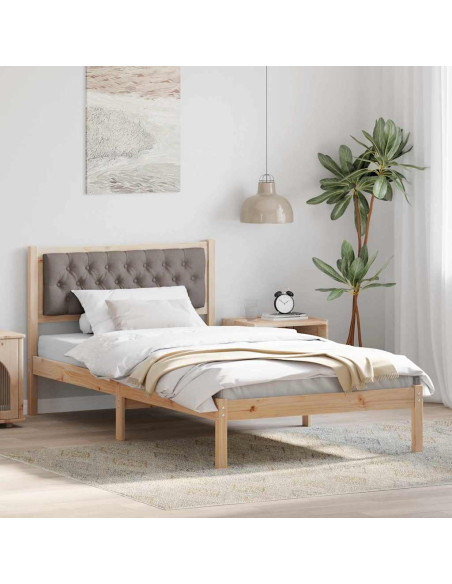 Struttura del letto con testiera Talpa 100 x 200 cm Tessuto