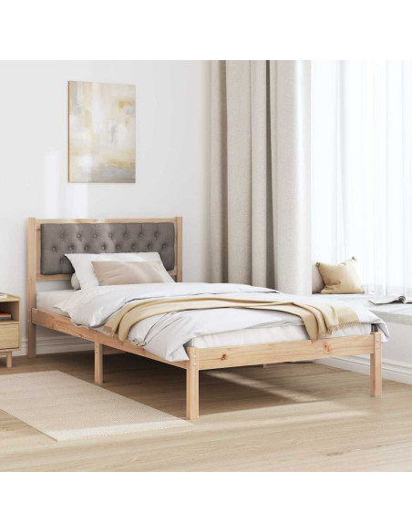 Struttura del letto con testiera Talpa 100 x 200 cm Tessuto