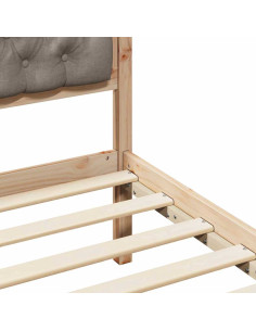 Struttura del letto con testiera Talpa 90 x 200 cm Tessuto 2