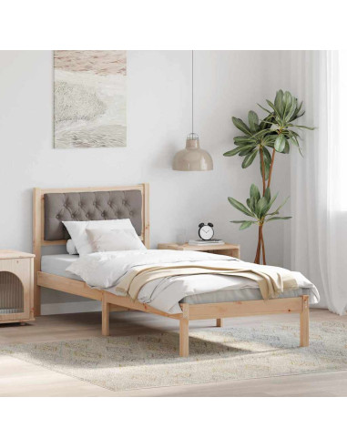 Struttura del letto con testiera Talpa 90 x 190 cm Tessuto