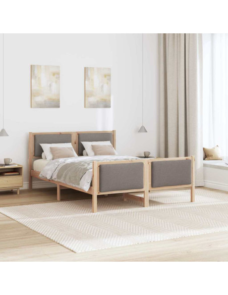 Struttura del letto con testiera Talpa 135 x 190 cm Tessuto