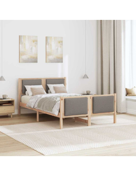 Struttura del letto con testiera Talpa 120 x 190 cm Tessuto