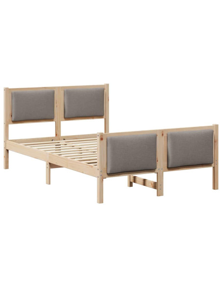 Struttura del letto con testiera Talpa 120 x 190 cm Tessuto