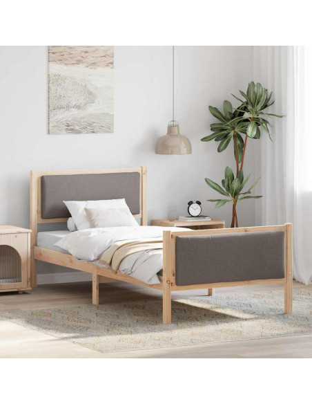 Struttura del letto con testiera Talpa 100 x 200 cm Tessuto