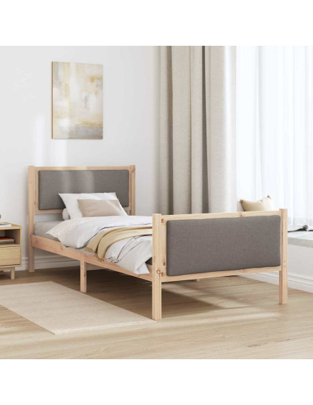 Struttura del letto con testiera Talpa 100 x 200 cm Tessuto