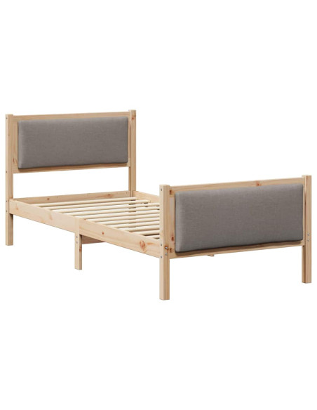 Struttura del letto con testiera Talpa 100 x 200 cm Tessuto