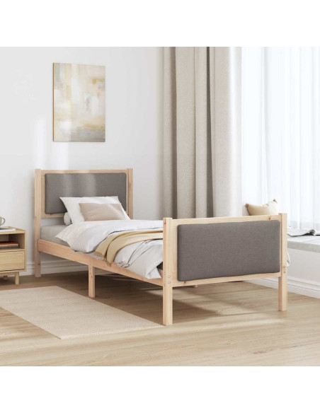 Struttura del letto con testiera Talpa 80 x 200 cm Tessuto