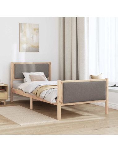 Struttura del letto con testiera Talpa 90 x 190 cm Tessuto