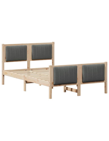 Struttura del Letto marrone e grigio scuro 120 x 200 cm