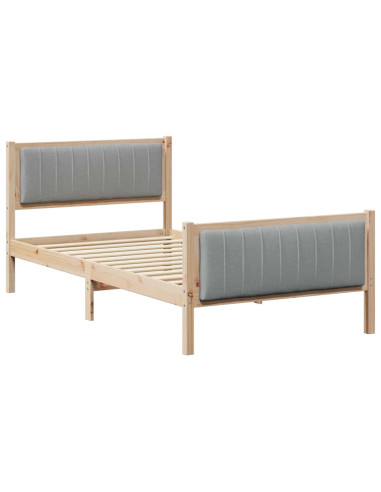 Struttura del Letto Marrone e grigio chiaro 100 x 200 cm