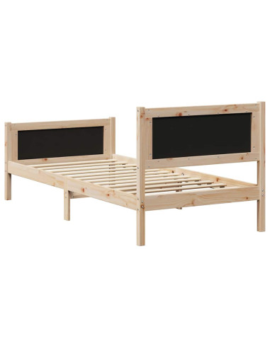 Struttura del Letto marrone e grigio scuro 90 x 200 cm