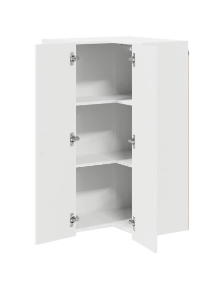 Pensile cucina Bianco Lucido 57 x 57 x 100 cm Legno multistrato