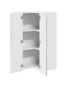 Pensile cucina con lo scaffale Grigio cemento 57 x 57 x 100 cm