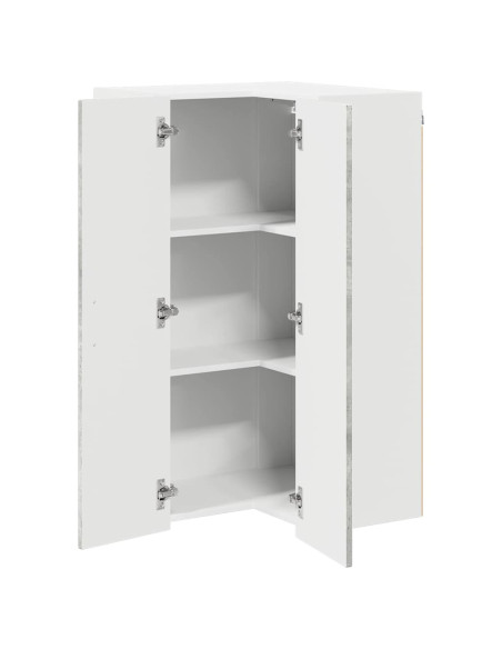 Pensile cucina con lo scaffale Grigio cemento 57 x 57 x 100 cm