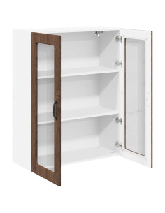 Pensile cucina con lo scaffale Rovere Marrone 80 x 31 x 100 cm