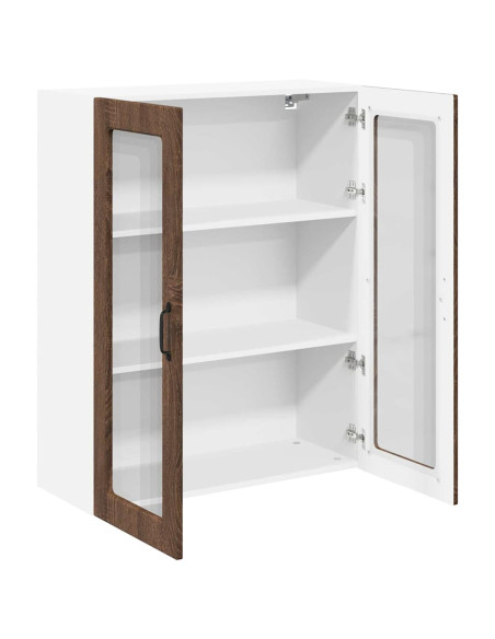 Pensile cucina con lo scaffale Rovere Marrone 80 x 31 x 100 cm