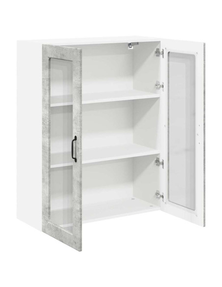 Pensile cucina con lo scaffale Grigio cemento 80 x 31 x 100 cm