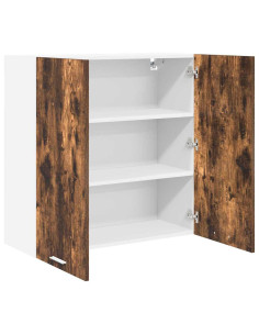 Armadio pensile con porta Riga Rovere fumé 80 x 31 x 80 cm