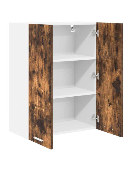 Armadio pensile con porta Riga Rovere fumé 60 x 31 x 80 cm