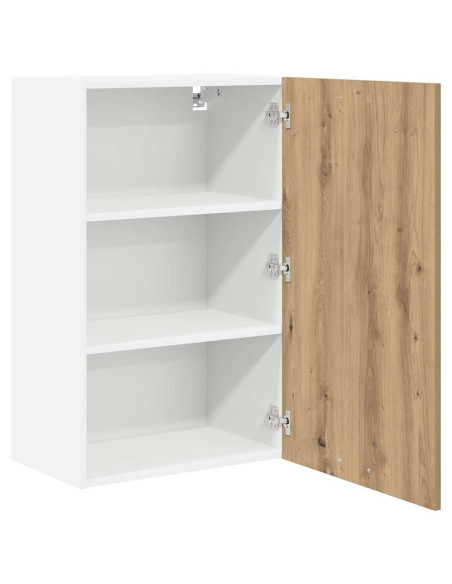 Armadio pensile Riga Rovere Artigiano e Bianco 50 x 31 x 80 cm