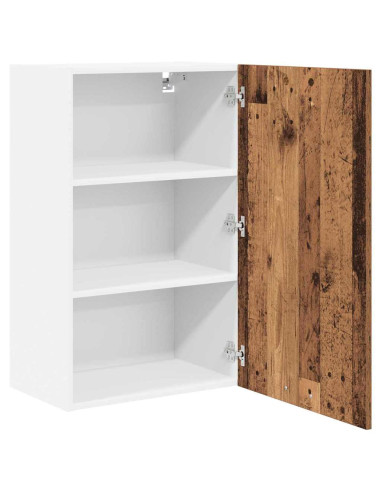 Armadio pensile Riga Rovere Affumicato e Bianco 50 x 31 x 80 cm