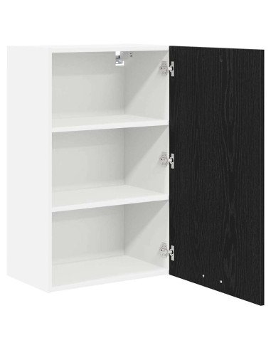 Armadio pensile Riga Rovere Affumicato e Bianco 50 x 31 x 80 cm