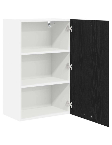 Armadio pensile Riga Rovere Affumicato e Bianco 50 x 31 x 80 cm