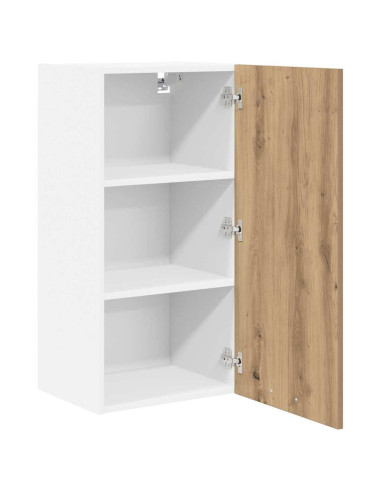 Armadio pensile Riga Rovere Artigiano e Bianco 40 x 31 x 80 cm