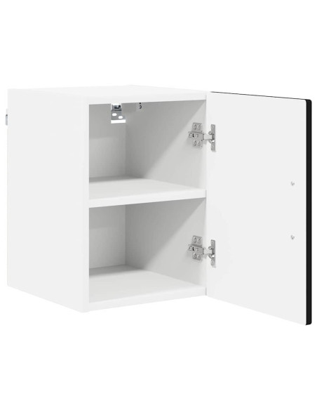 Pensile cucina 2 pcs Nero 30 x 31 x 40 cm Legno multistrato