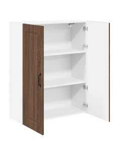 Pensile cucina con lo scaffale Rovere Marrone 80 x 31 x 100 cm