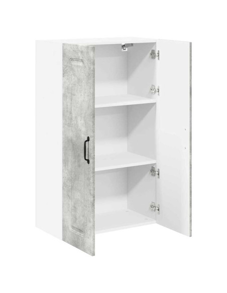 Pensile cucina con lo scaffale Grigio cemento 60 x 31 x 100 cm