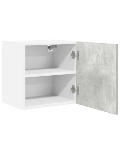 Armadio pensile Grigio Cemento e Bianco 40 x 31 x 40 cm