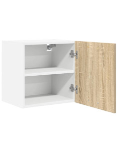 Armadio pensile con porta Riga 2 pcs Quercia Sonoma e Bianca