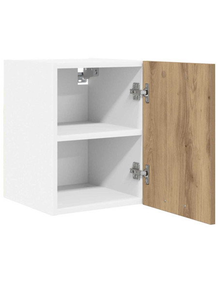 Armadio pensile Riga Rovere Artigiano e Bianco 30 x 31 x 40 cm