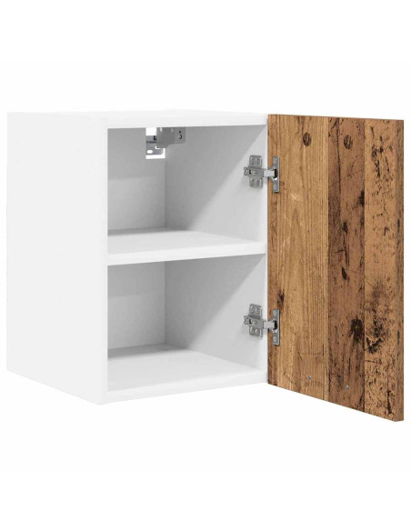 Armadio pensile Riga Rovere Affumicato e Bianco 30 x 31 x 40 cm