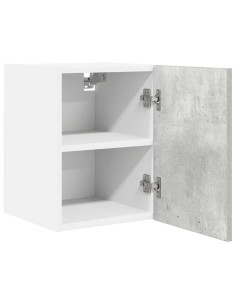 Armadio pensile Grigio Cemento e Bianco 30 x 31 x 40 cm