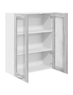 Armadio pensile con porta Riga Grigio Sonoma 80 x 31 x 100 cm