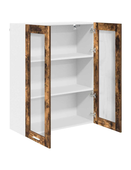 Armadio pensile con porta Riga Rovere fumé 80 x 31 x 100 cm