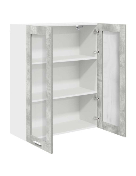 Armadio pensile con porta Riga Grigio cemento 80 x 31 x 100 cm