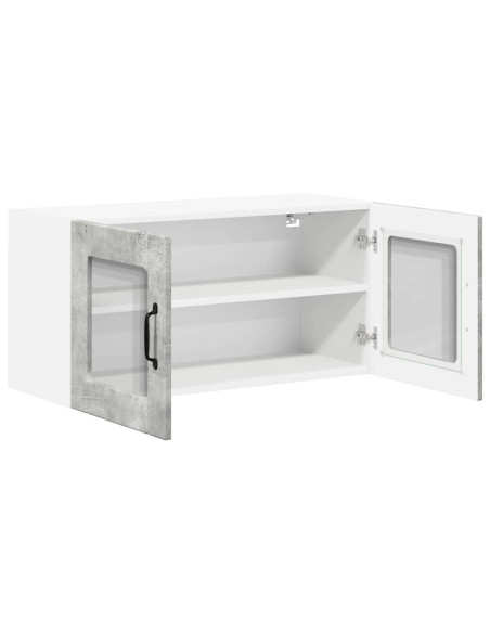 Pensile cucina Grigio cemento 80 x 31 x 40 cm Legno multistrato