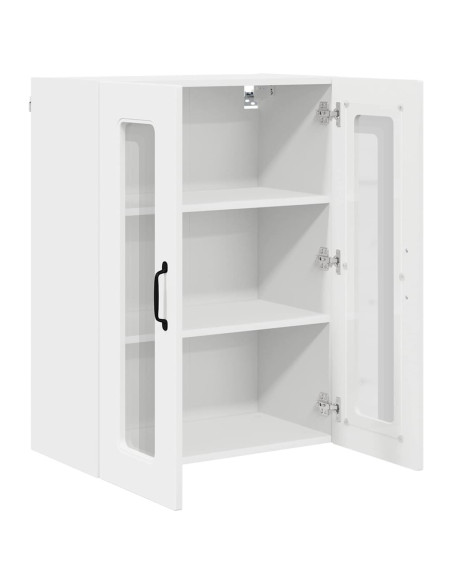 Pensile cucina Bianco Lucido 60 x 31 x 80 cm Legno multistrato