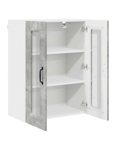 Pensile cucina Grigio cemento 60 x 31 x 80 cm Legno multistrato