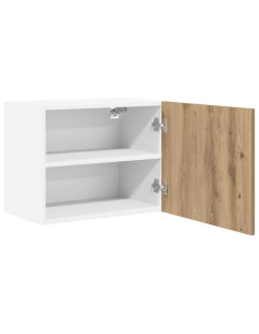 Armadio pensile Riga Rovere Artigiano e Bianco 50 x 31 x 40 cm