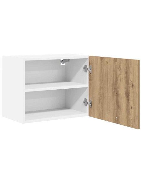 Armadio pensile Riga Rovere Artigiano e Bianco 50 x 31 x 40 cm