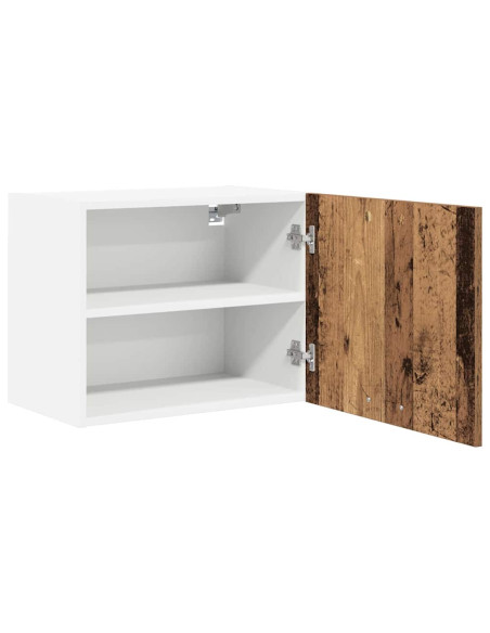 Armadio pensile Riga Rovere Affumicato e Bianco 50 x 31 x 40 cm