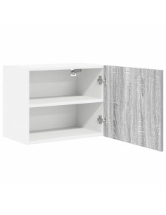 Armadio pensile con porta Riga 2 pcs Grigio Sonoma e Bianco