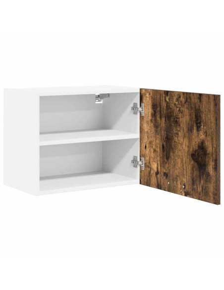 Armadio pensile Riga Rovere Affumicato e Bianco 50 x 31 x 40 cm